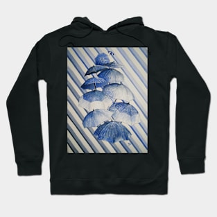 Umbrella Rainy Day Blues Hoodie